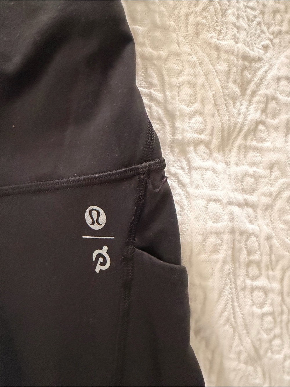 lululemon athletica and Peloton collab Black Leggings with Side Pocket